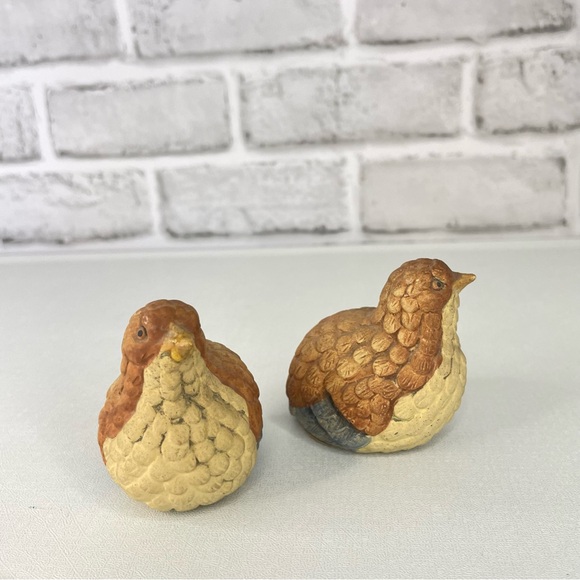 Vintage UC CTI Japan Ceramic Quail Partners Miniature Figurines (2) - Picture 2 of 11